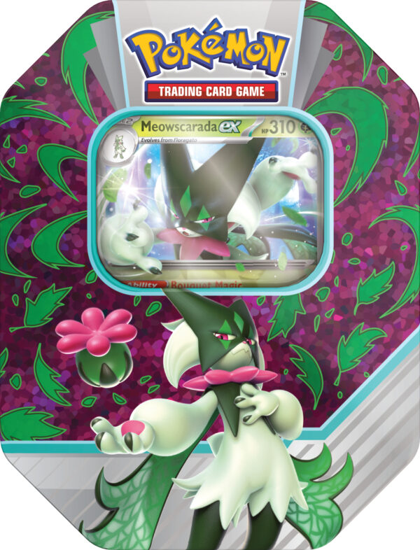 Pokémon TCG: Paldea Partners Tin - Meowscrarada/Quaquaval/Skeledirge - obrazek 3
