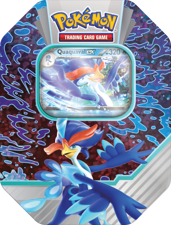 Pokémon TCG: Paldea Partners Tin - Meowscrarada/Quaquaval/Skeledirge - obrazek 4