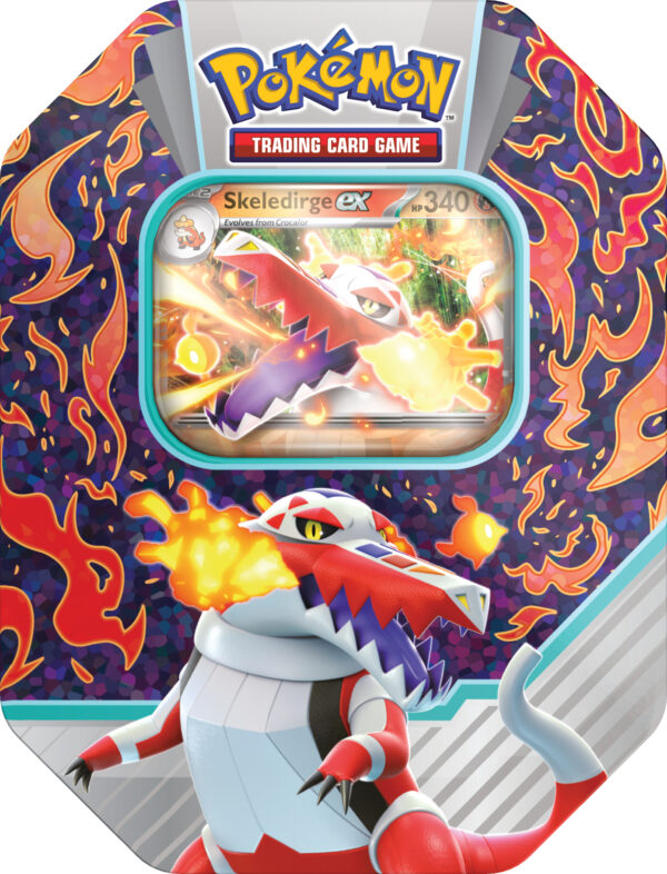 Pokémon TCG: Paldea Partners Tin - Meowscrarada/Quaquaval/Skeledirge - obrazek 2
