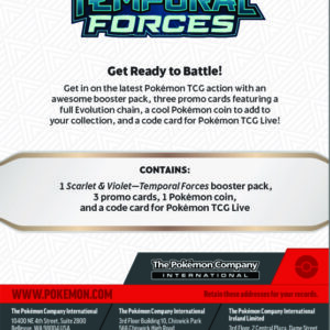 Pokémon TCG: Scarlet & Violet – Temporal Forces – Premium Checklane Blister – Baxcalibur/Togekiss