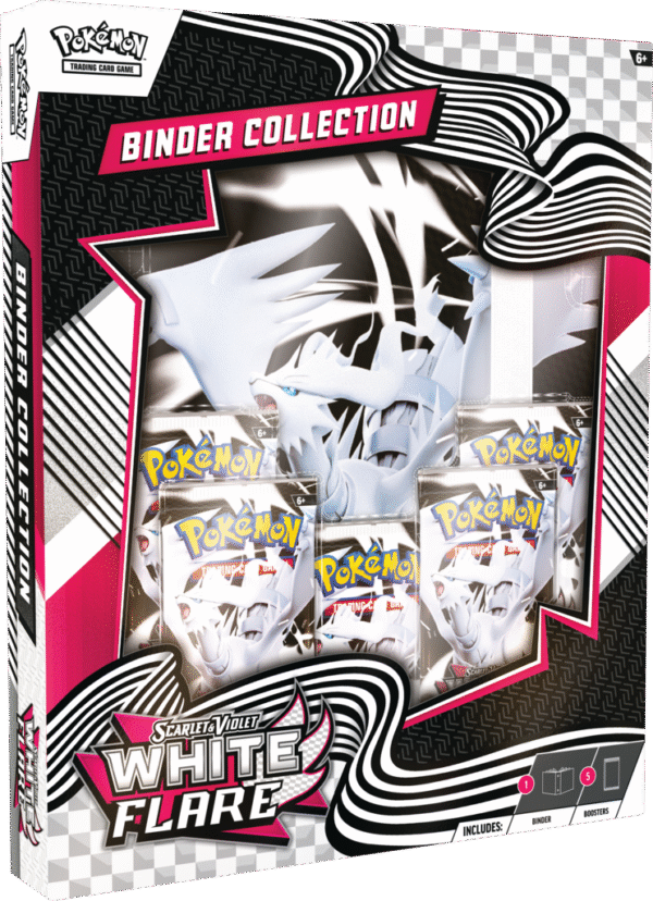 Pokémon TCG: Scarlet & Violet - White Flare - Binder Collection - Reshiram - Przedsprzedaż