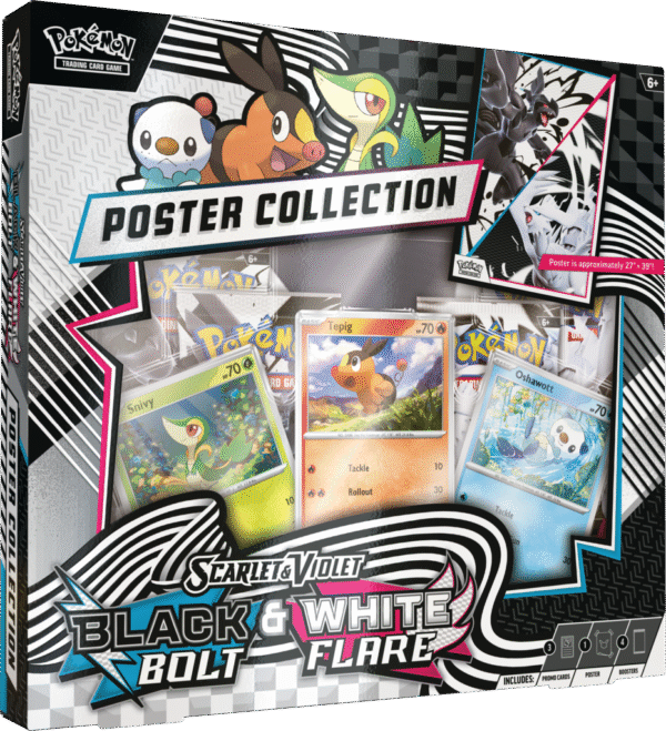Pokémon TCG: Scarlet & Violet - White Flare & Black Bolt - Unova Poster Collection - Przedsprzedaż