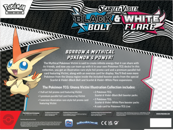 Pokémon TCG: Scarlet & Violet - White Flare & Black Bolt - Unova Victini Illustration Collection - Przedsprzedaż - obrazek 2