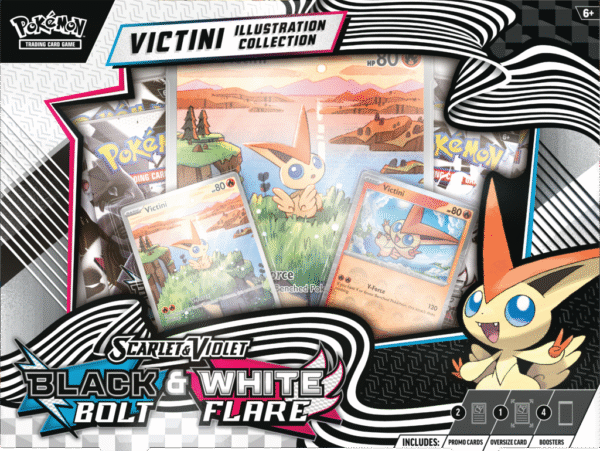 Pokémon TCG: Scarlet & Violet - White Flare & Black Bolt - Unova Victini Illustration Collection - Przedsprzedaż - obrazek 3