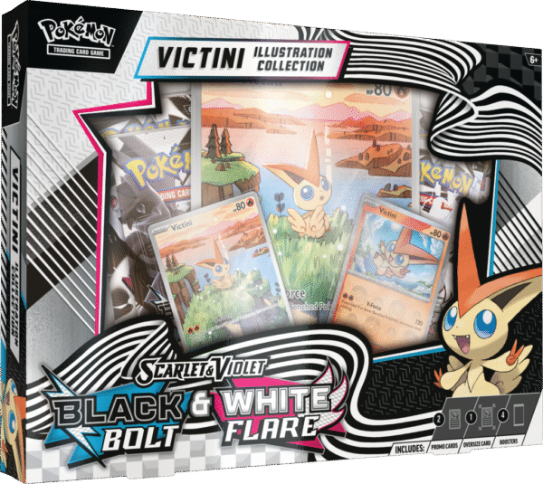 Pokémon TCG: Scarlet & Violet - White Flare & Black Bolt - Unova Victini Illustration Collection - Przedsprzedaż - obrazek 4