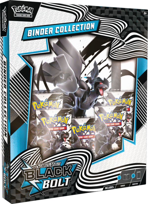 Pokémon TCG: Scarlet & Violet - Black Bolt - Binder Collection - Zekrom - Przedsprzedaż