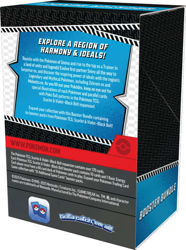Pokémon TCG: Scarlet & Violet - Black Bolt - Booster Bundle - Zekrom - Przedsprzedaż - obrazek 3