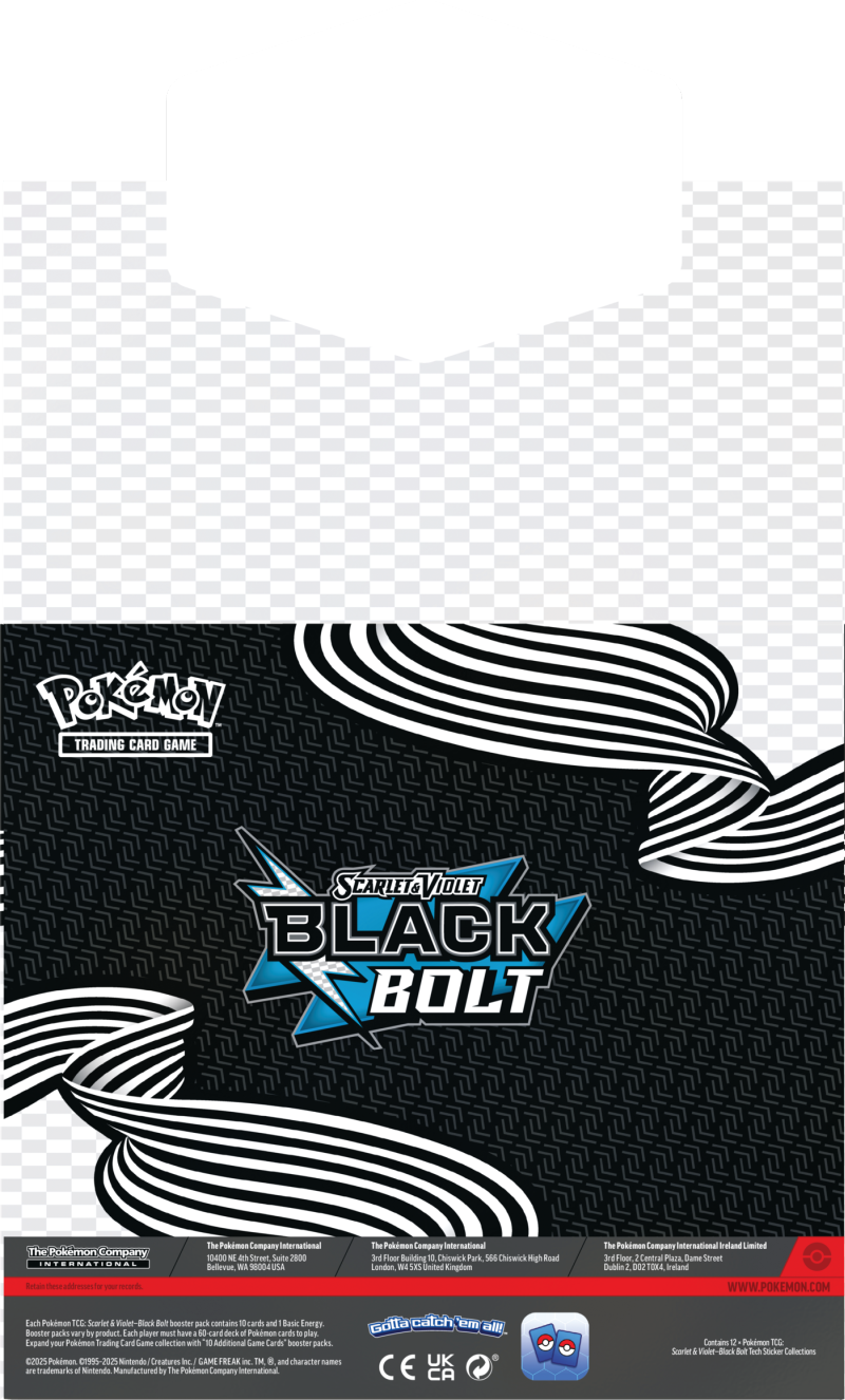 Pokémon TCG: Scarlet & Violet - Black Bolt - Tech Sticker - Reuniclus - obrazek 6