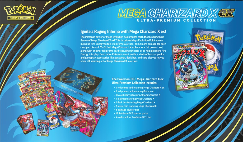 Pokémon TCG: Mega Charizard X ex - Ultra-Premium Collection - obrazek 14