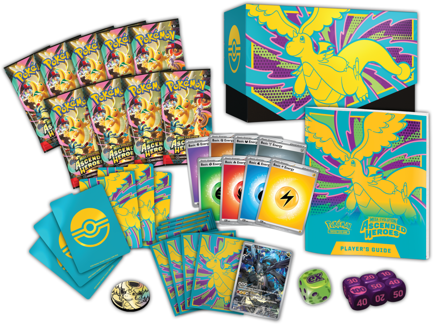 Pokémon TCG: Mega Evolution - Ascended Heroes - Elite Trainer Box - Dragonite - Przedsprzedaż - obrazek 2
