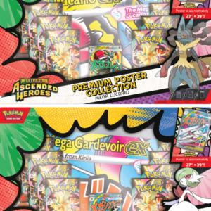 Pokémon TCG: Mega Evolution – Ascended Heroes – Premium Poster Collection – Gardevoir/Lucario – Przedsprzedaż
