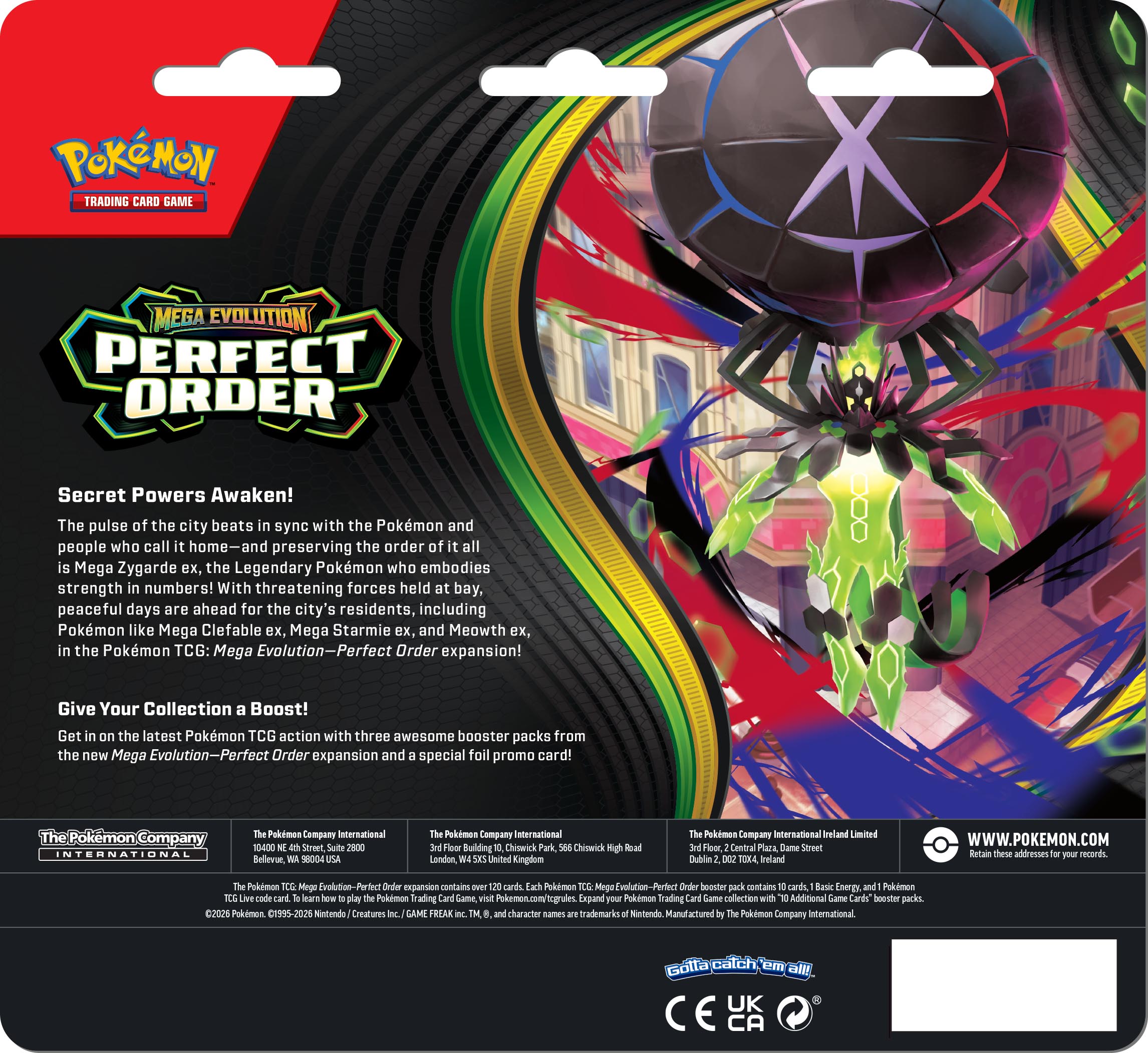 Pokémon TCG: Mega Evolution - Perfect Order - 3-Pack Blister - obrazek 3