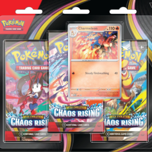 Pokémon TCG: Mega Evolution – Chaos Rising – 3-Pack Blister Przedsprzedaż