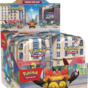 Pokémon TCG: Lumiose City Min Tin Display (10) – Przedsprzedaż