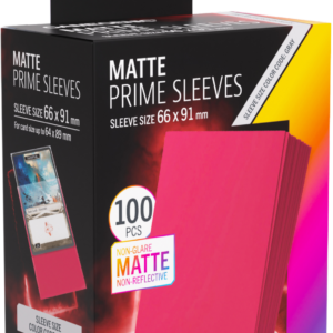 Gamegenic: Matte Prime Sleeves (66×91 mm) – Red – 100 sztuk