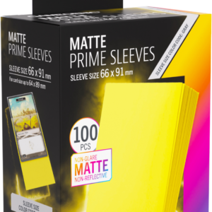 Gamegenic: Matte Prime Sleeves (66×91 mm) – Yellow – 100 sztuk