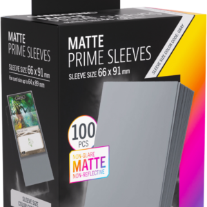 Gamegenic: Matte Prime Sleeves (66×91 mm) – Dark Gray – 100 sztuk