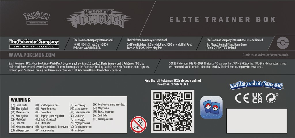 Pokémon TCG: Mega Evolution - Pitch Black - Elite Trainer Box - Przedsprzedaż - obrazek 7