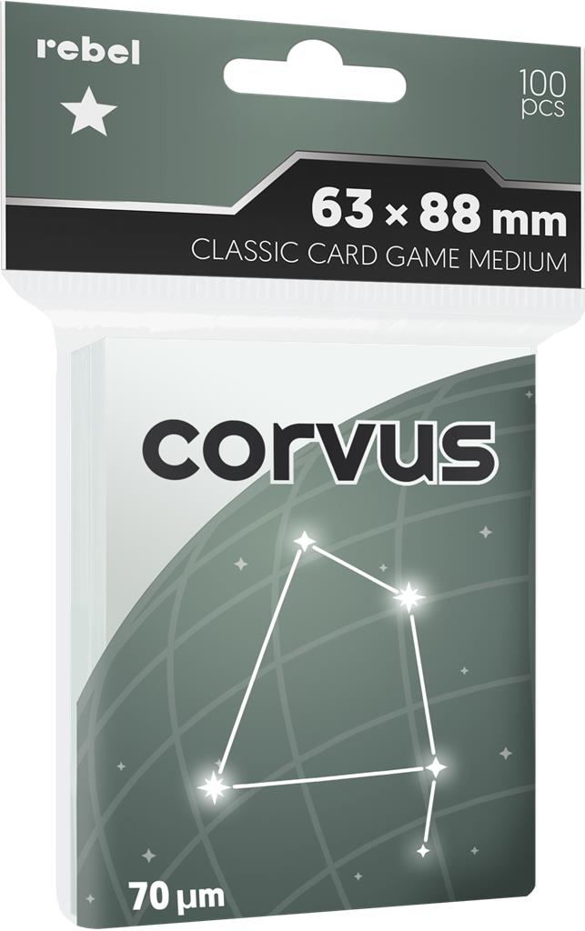 Koszulki na karty Rebel (63x88 mm) Corvus Medium, 100 sztuk