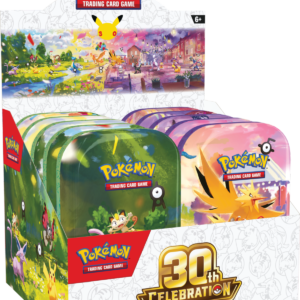 Pokémon TCG: 30th Celebration – Mini Tin – MIX Display (10) – Przedsprzedaż