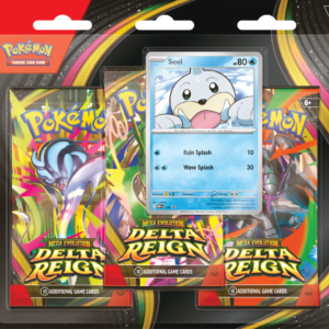 Pokémon TCG: Mega Evolution – Delta Reign – 3-Pack Blister – Przedsprzedaż