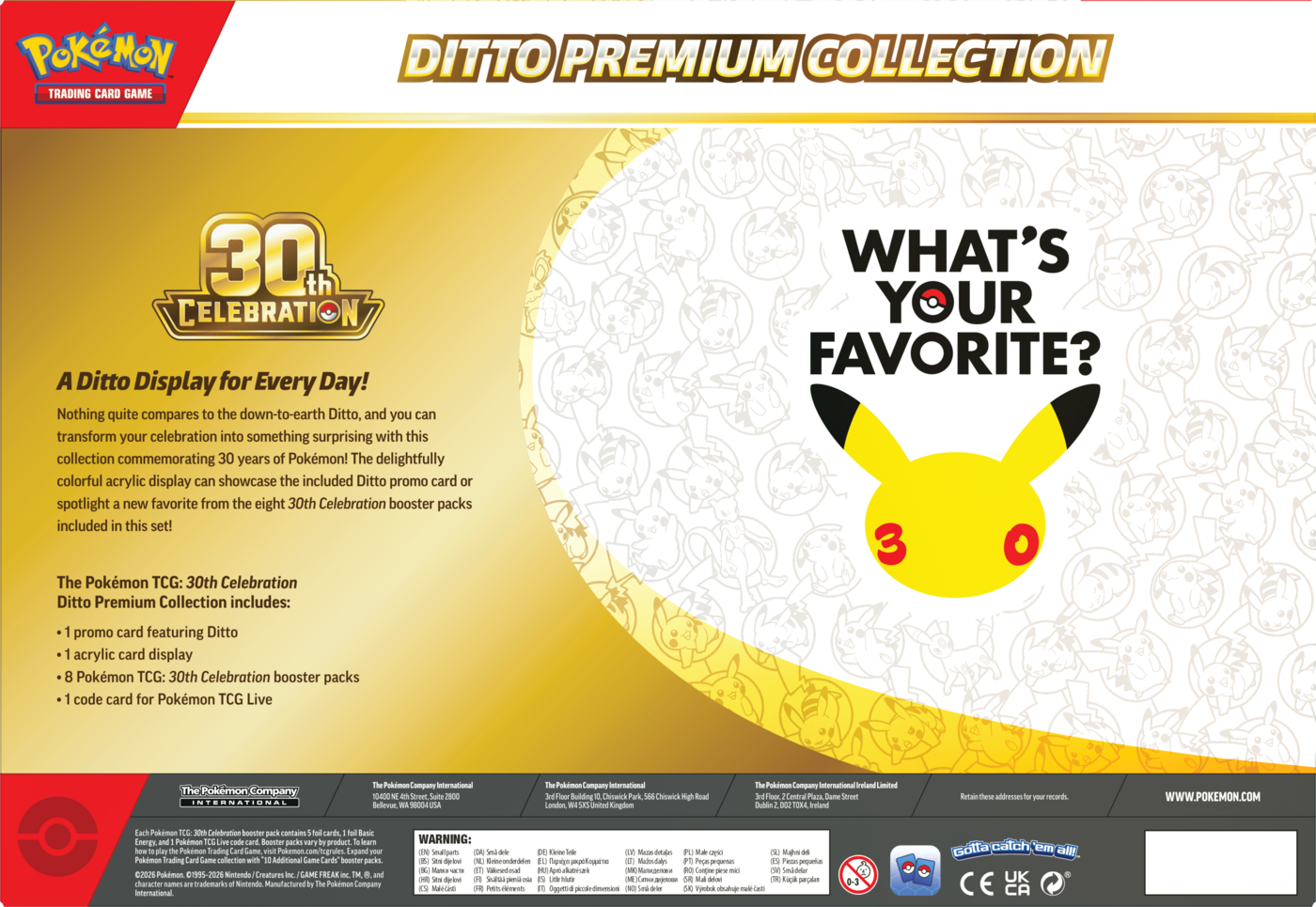 Pokémon TCG: 30th Celebration - Ditto Premium Collection - Przedsprzedaż - obrazek 5